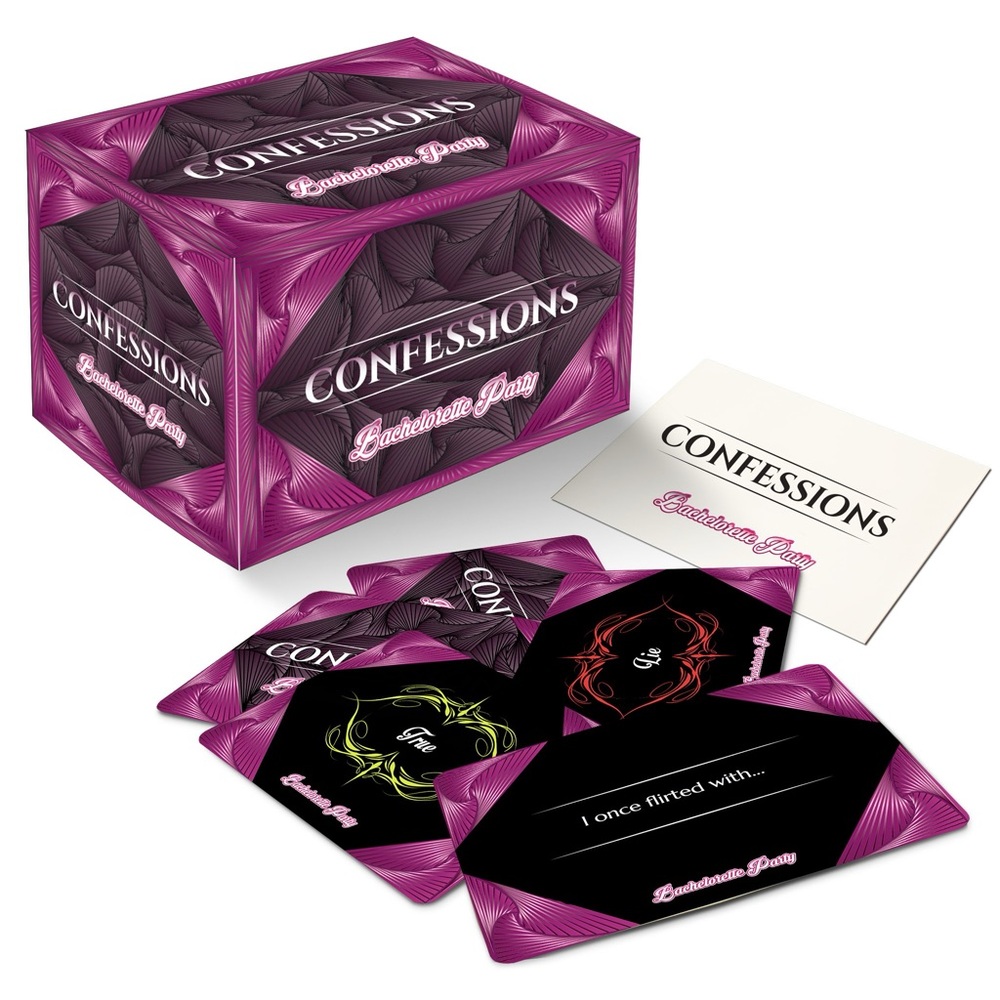 Confessions Bachelorette Party Game of Secrets & Lies Guards Against Insanity